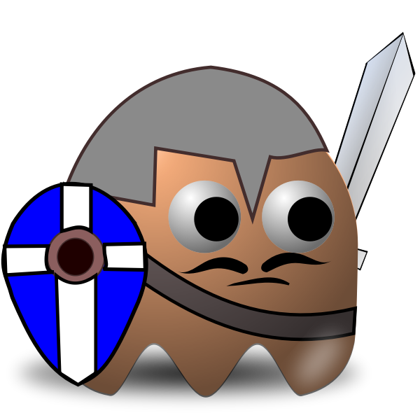 SVG Game baddie warrior vector image