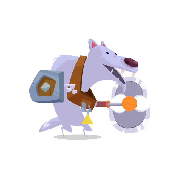 SVG Game characters Wolf