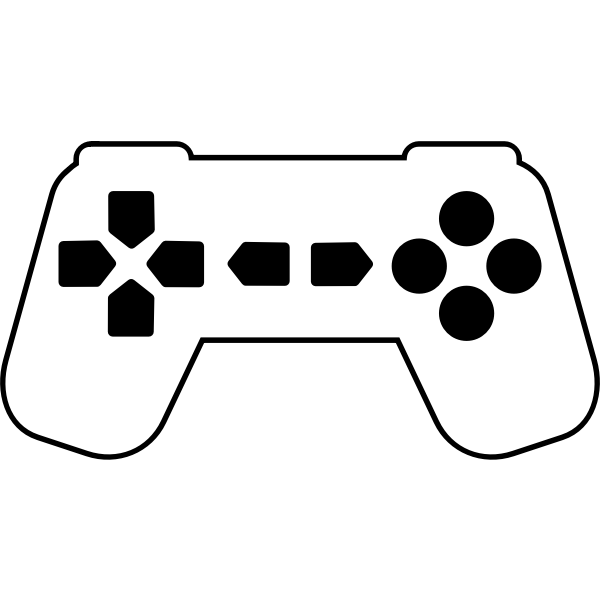 SVG Game controller silhouette