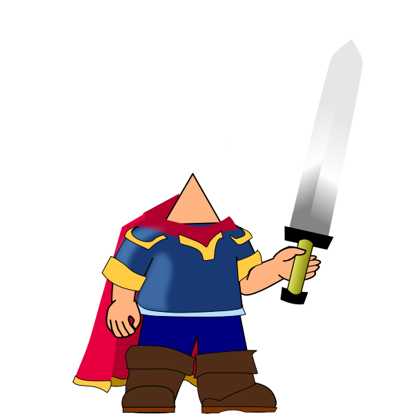 SVG Game hero with sword