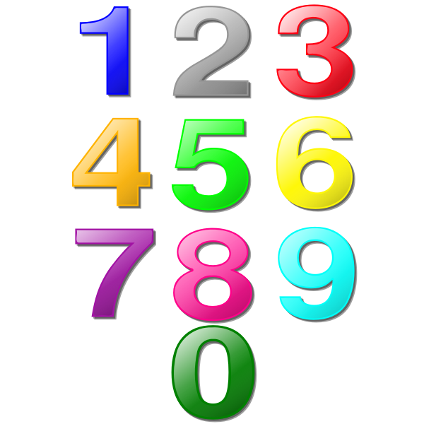 SVG Game marbles - digits