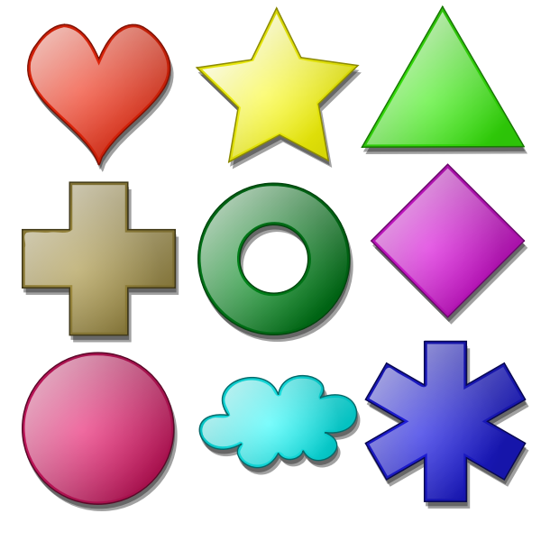 SVG Game marbles - shapes