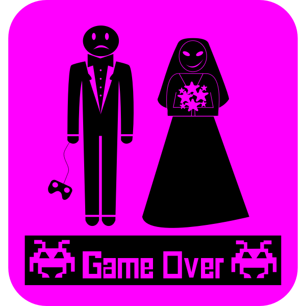 SVG Game Over Boda