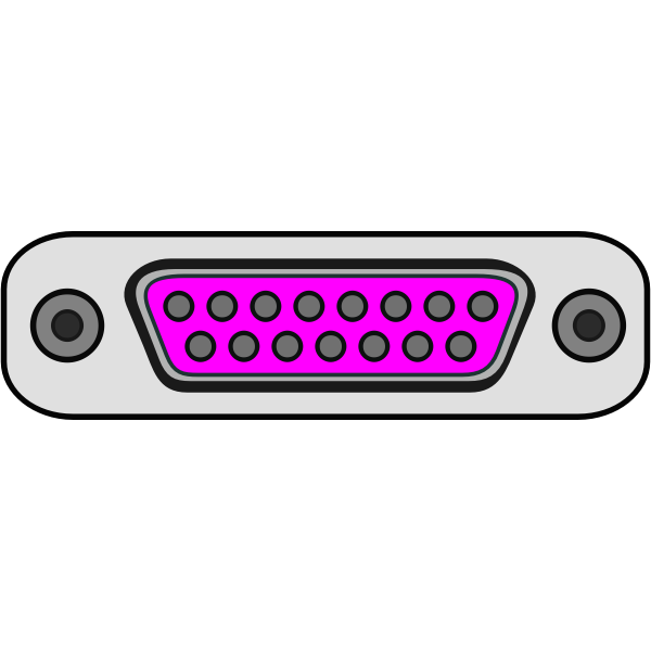 SVG Game port plug vector image