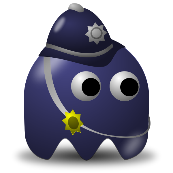 SVG Game sheriff icon vector image