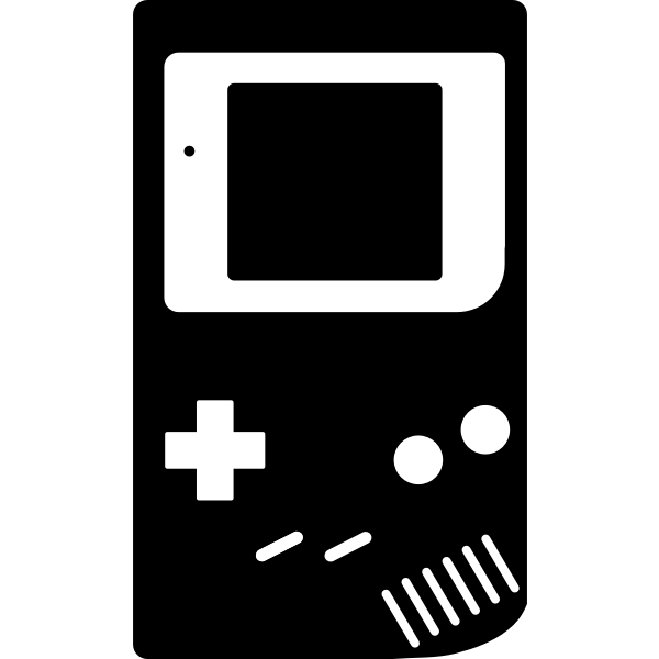 SVG Gameboy silhouette