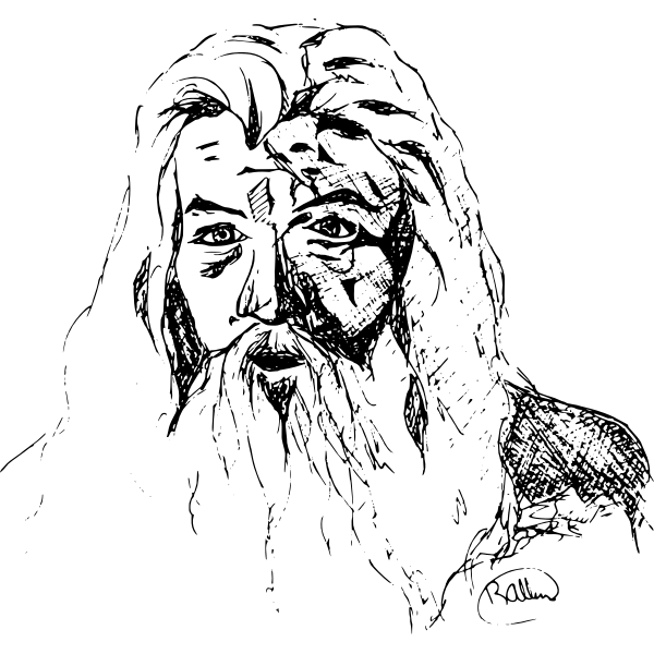 SVG Gandalf039s drawing