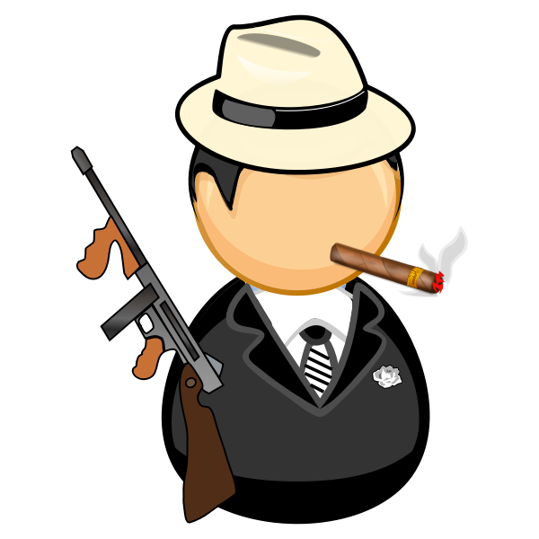 SVG Gangster vector image