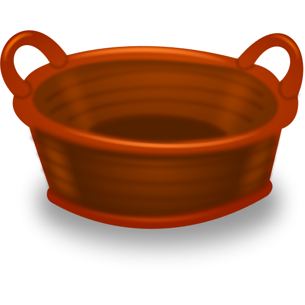 SVG Garden basket vector clip art