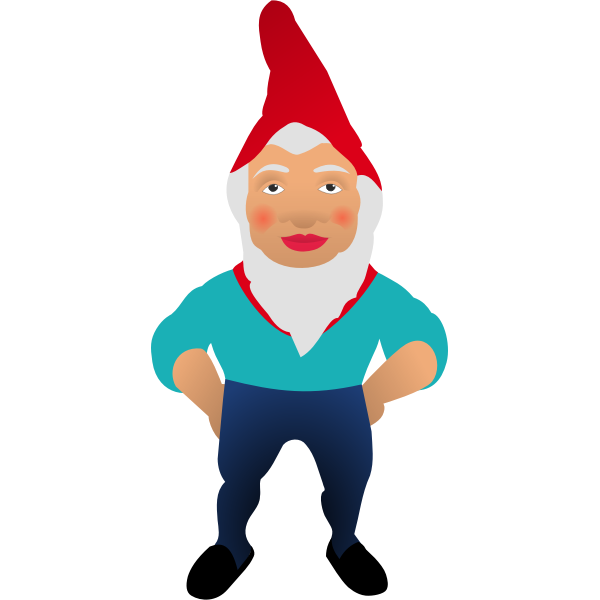 SVG garden gnome