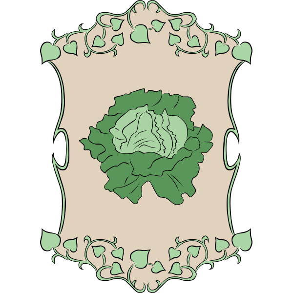 SVG Garden Sign Lettuce