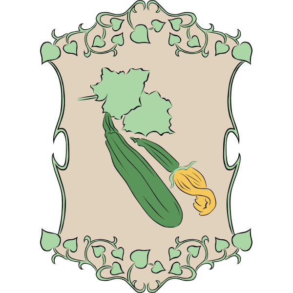 SVG Garden Sign Zucchini