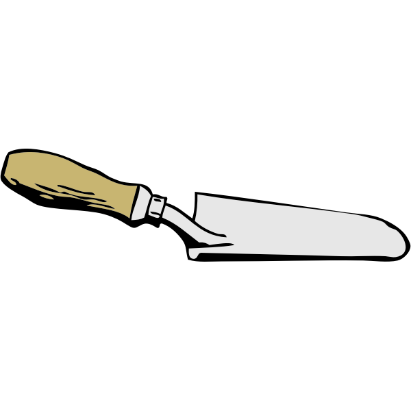SVG garden trowel