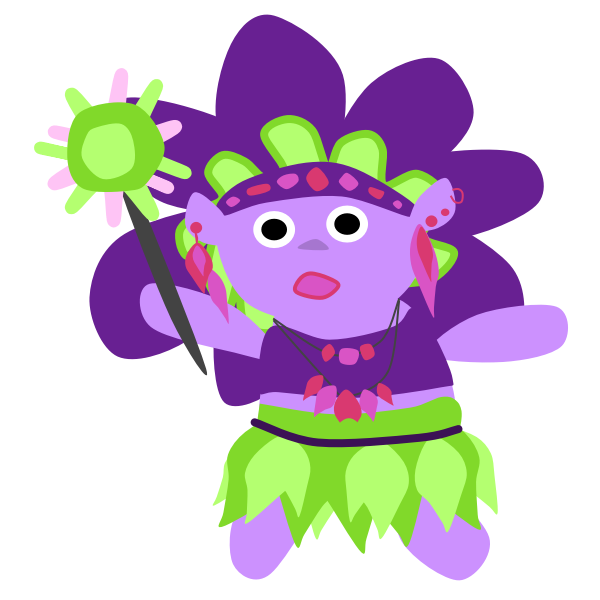 SVG Garden Witch