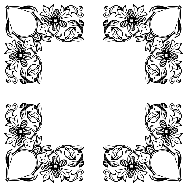 SVG Garnished frame corners