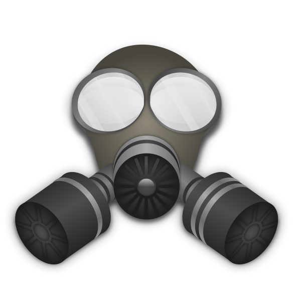 SVG Gas Mask Vector Art