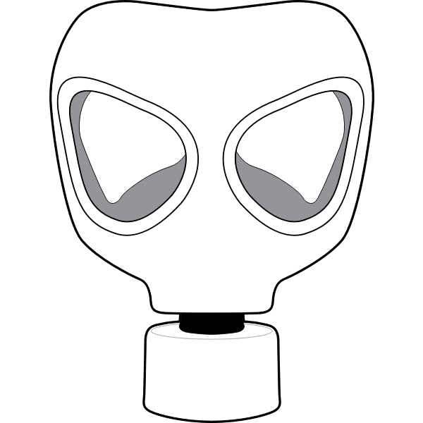 SVG Gas mask vector image