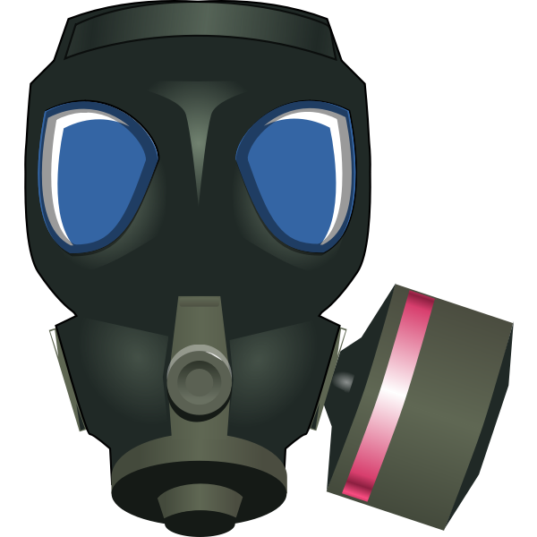 SVG Gas mask vector image