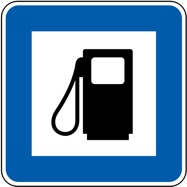 SVG Gas station sign vector