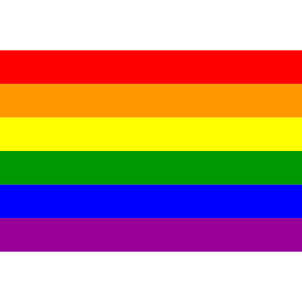 SVG Gay pride flag in vector format