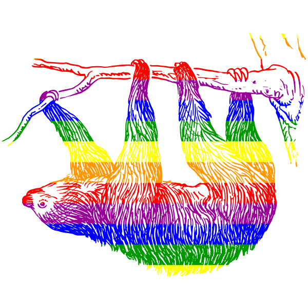 SVG Gay sloth