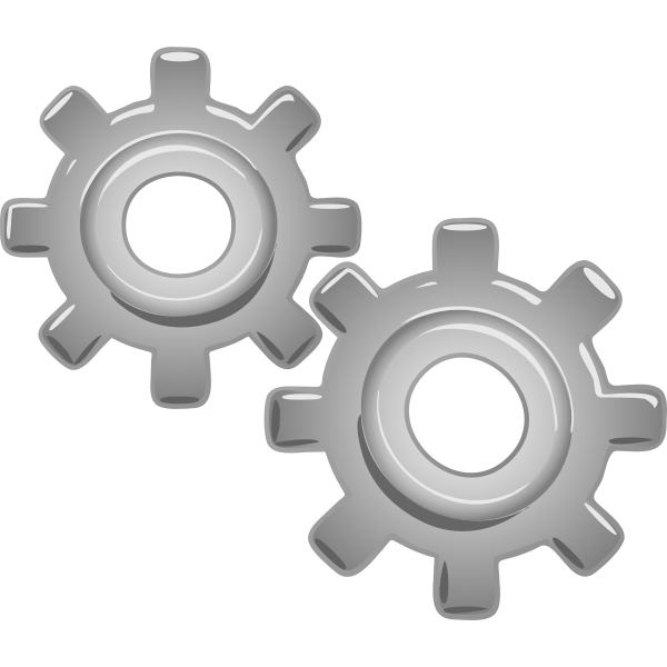SVG Gear mechanics vector illustration