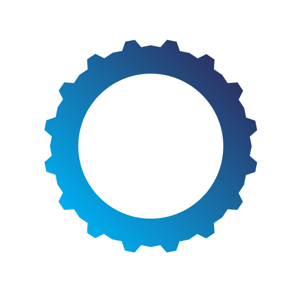 SVG Gear shape blue color