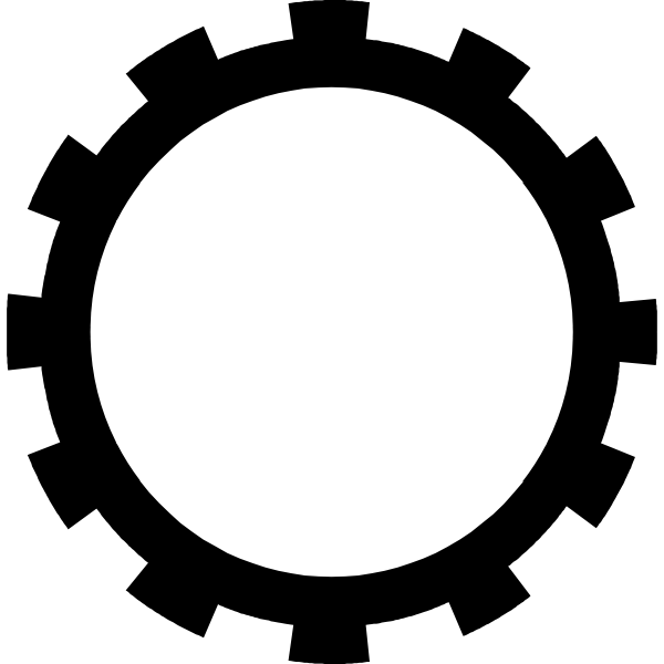 SVG Gear shape vector design element