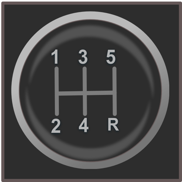 SVG Gear shift knob vector icon
