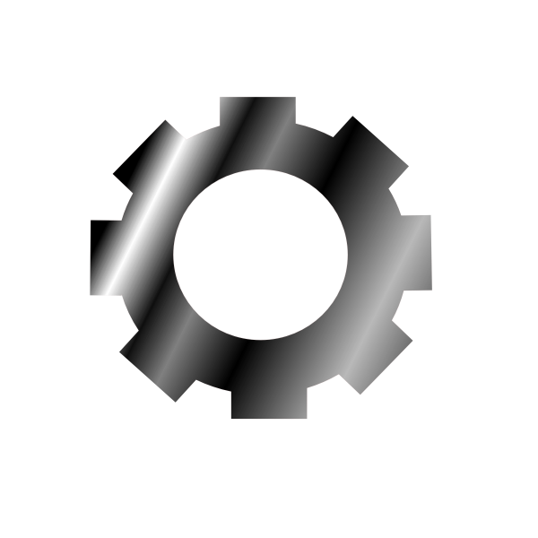 SVG Gear silver texture