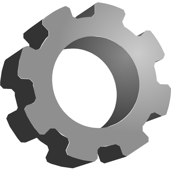 SVG Gear with shadow