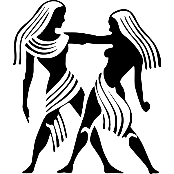 SVG Gemini silhouette
