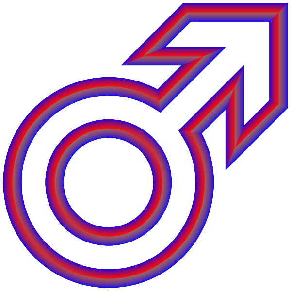 SVG Gender symbol male