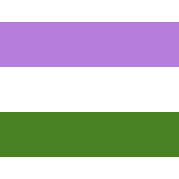 SVG Genderqueer flag pride