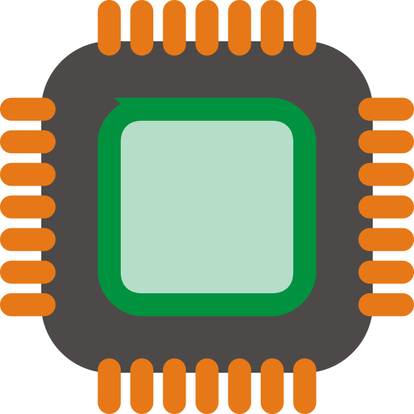 SVG Generic computer chip vector image