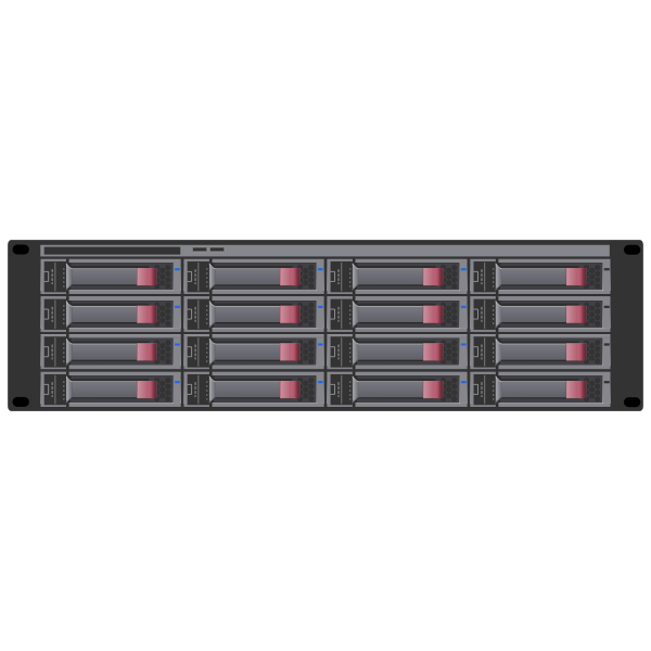 SVG Generic disk array vector graphics