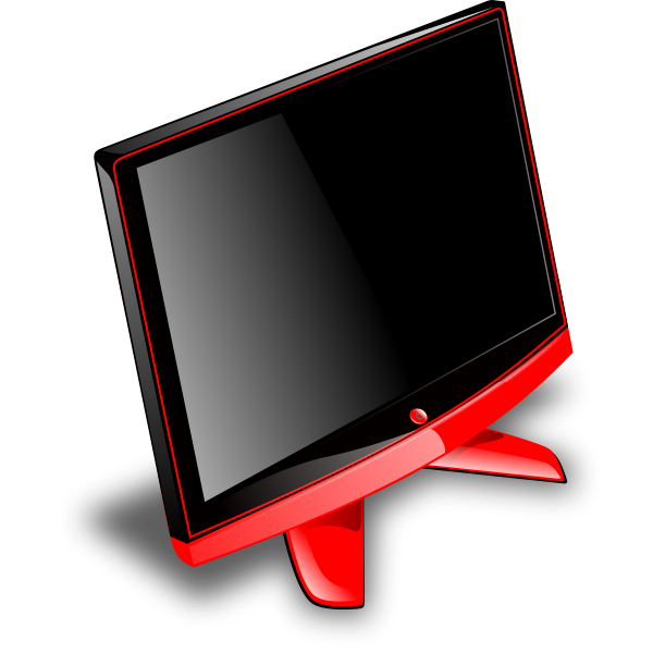 SVG Generic Gaming LCD monitor clip art