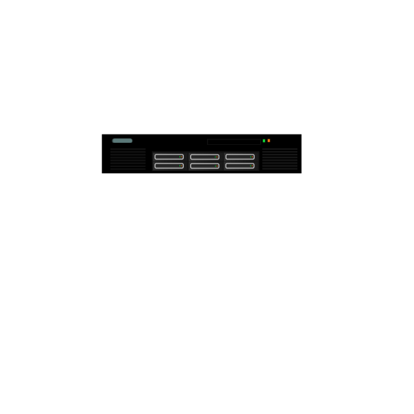 SVG Generic rackmount server vector