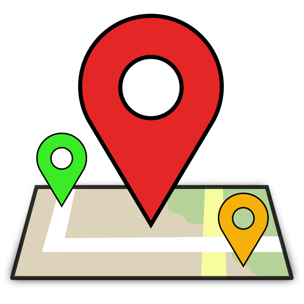 SVG Geographical pins
