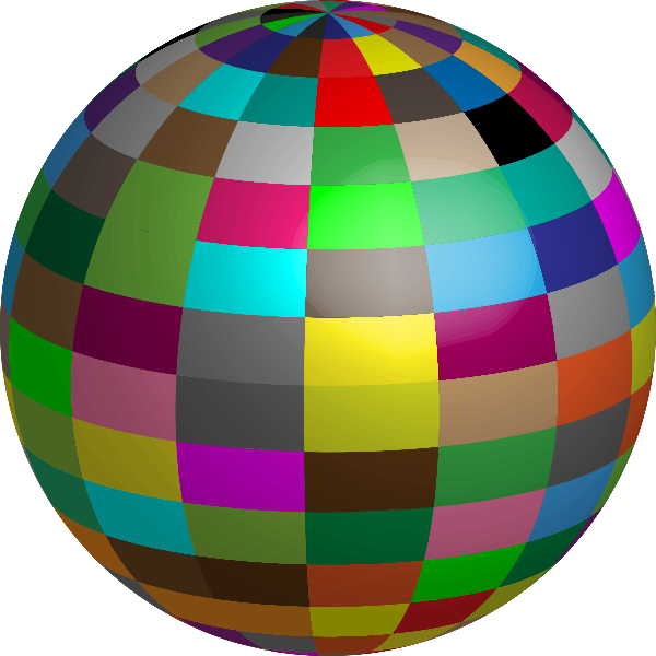 SVG Geometric beach ball