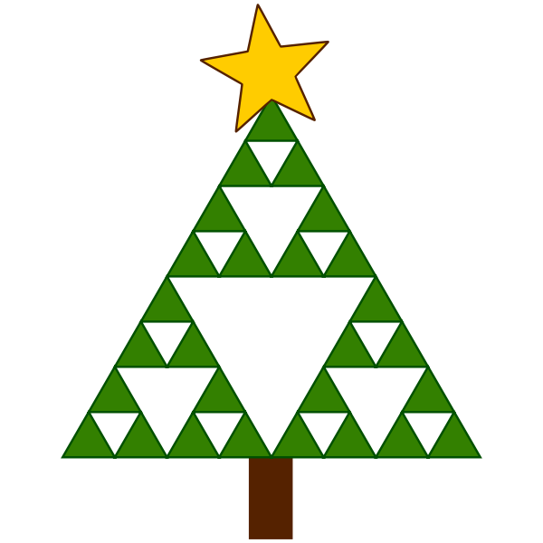 SVG Geometric Christmas tree