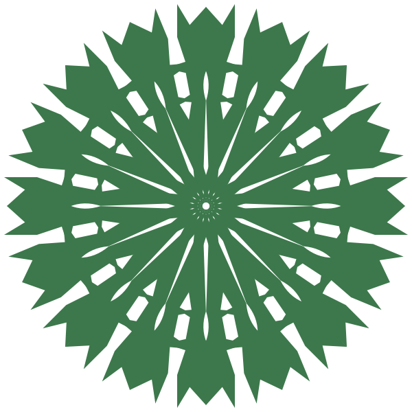 SVG Geometric design element green color