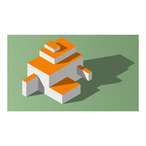 SVG Geometric object with shadow