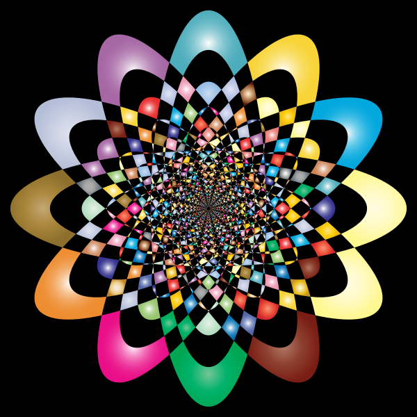 SVG Geometric prismatic vortex