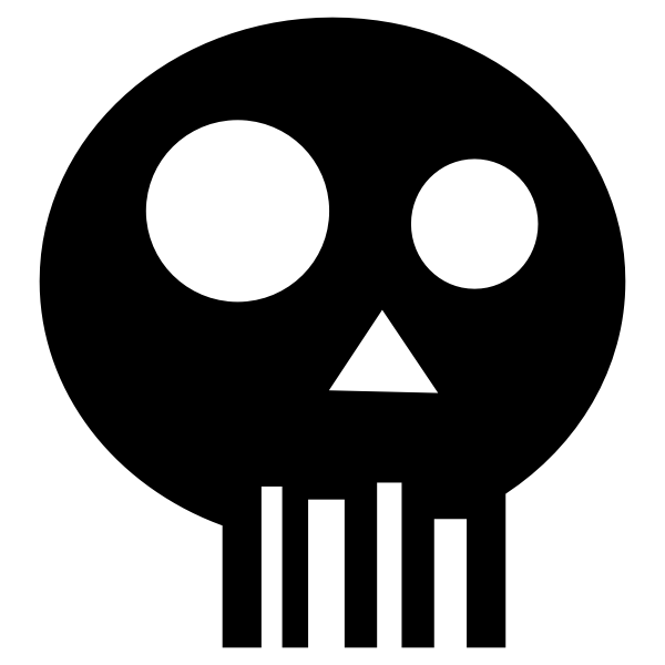 SVG Geometric skull