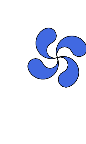 SVG Geometric spiral symbol