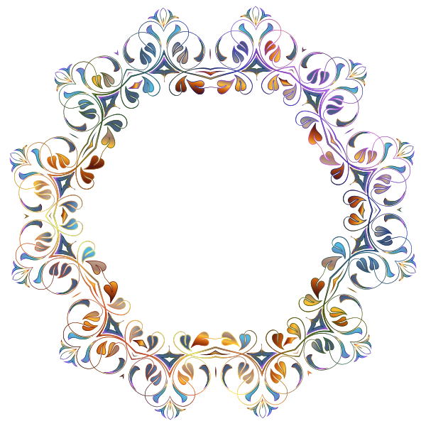 SVG Geometrical chromatic photo frame
