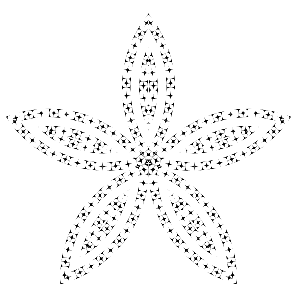 SVG Geometrical flower