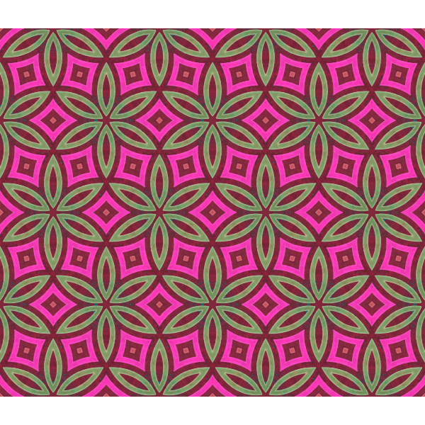 SVG Geometrical pink and green pattern