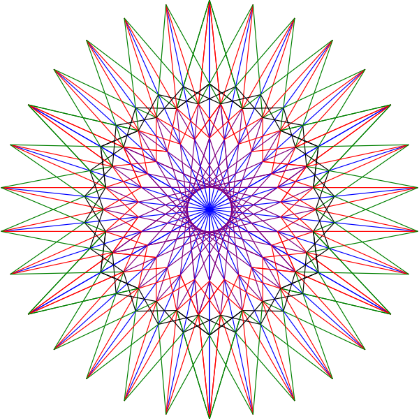 SVG Geometrical star art vector clip art